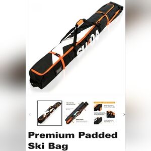 NWT Sukoa Premium Padded Snowboard Bag for Air Travel - 176cm, Orange